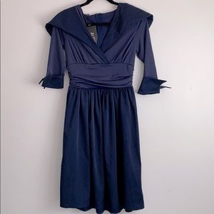 NWT Alofa Dark navy blue dress
